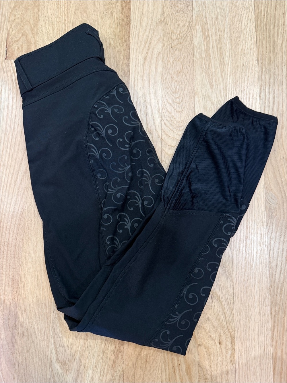 Horze Equinavia Black Full Seat Breeches, US size 22